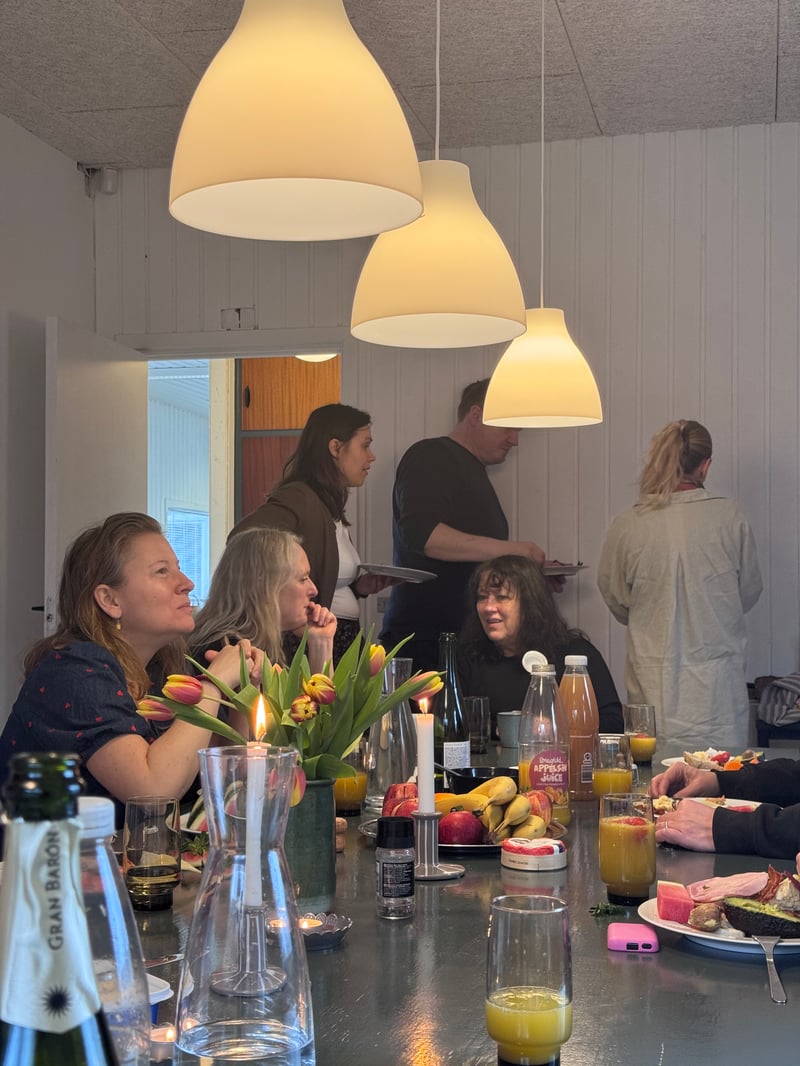 Der er fællesskab i spisestuen