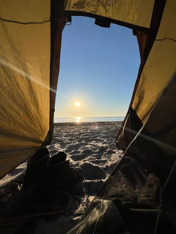 Naturterapi morgen fra teltet